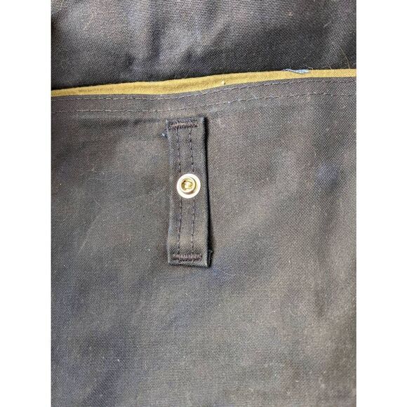 Filson Vintage Two Tone Tote Bag Canvas Green Navy w Pockets **Distressed Stains - Picture 13 of 16